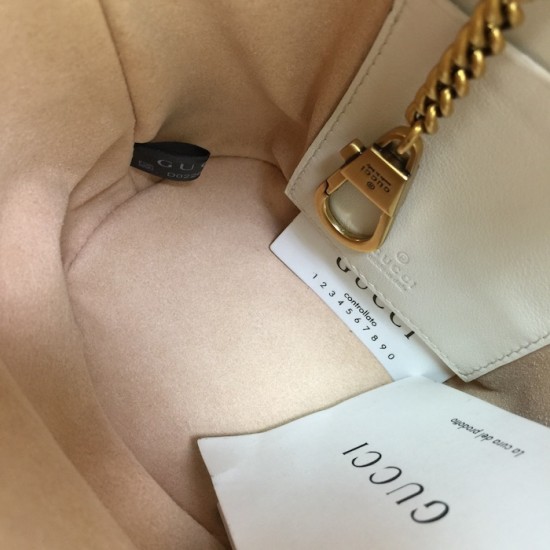 Gucci GG Marmont mini bucket bag White ‎575163