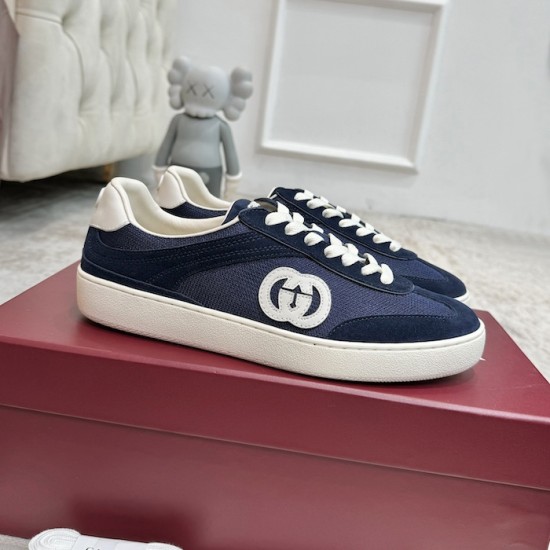 Gucci sneaker with Interlocking G Blue Gucci sneaker with Interlocking G Blue