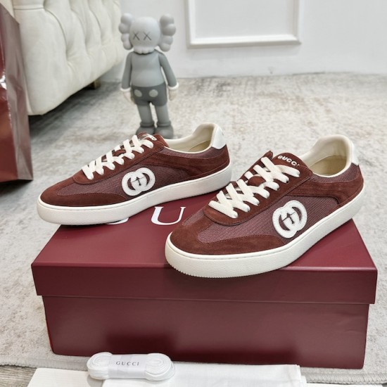 Gucci sneaker with Interlocking G Red Gucci sneaker with Interlocking G Red