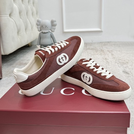 Gucci sneaker with Interlocking G Red Gucci sneaker with Interlocking G Red