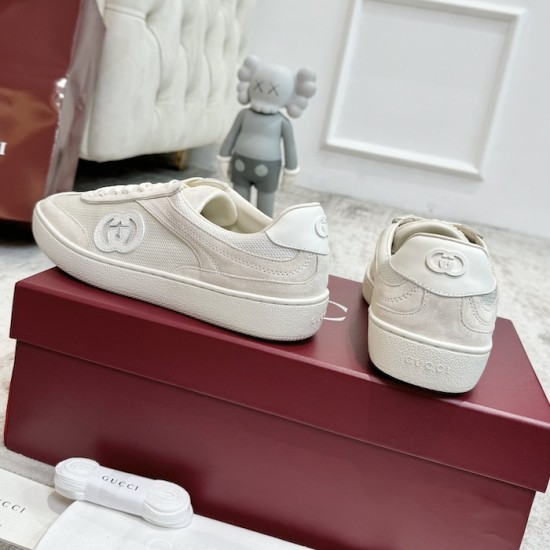 Gucci sneaker with Interlocking G White Gucci sneaker with Interlocking G White