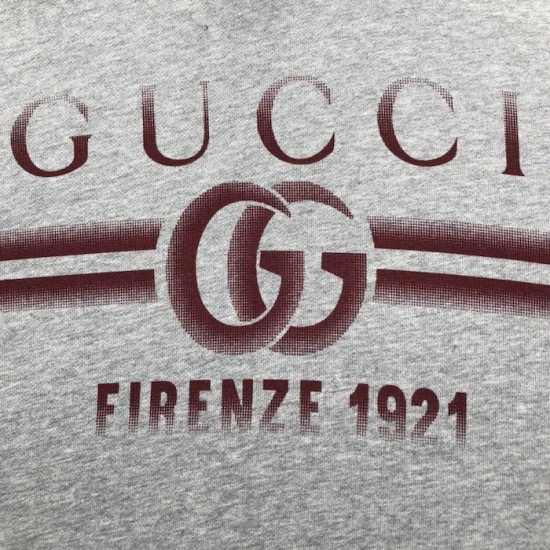 Gucci Printed cotton jersey hooded sweatshirt Grey Gucci Printed cotton jersey hooded sweatshirt Grey