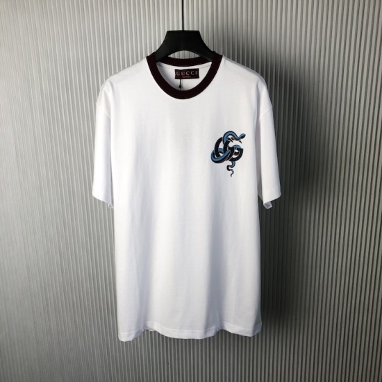 Gucci Printed medium cotton jersey T-shirt White Gucci Printed medium cotton jersey T-shirt White