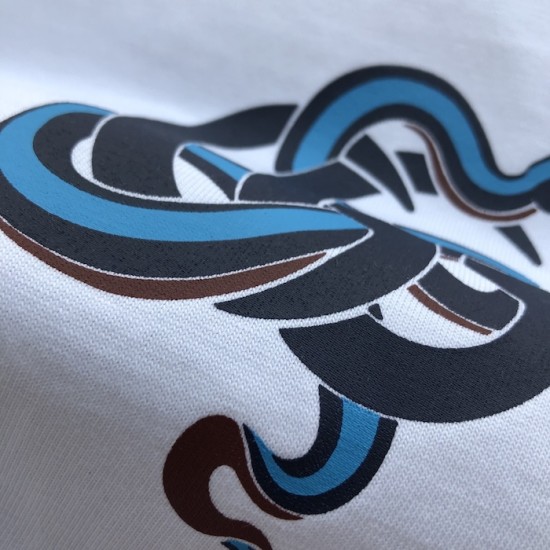 Gucci Printed medium cotton jersey T-shirt White Gucci Printed medium cotton jersey T-shirt White