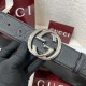 Gucci Wide belt with Interlocking G buckle Black Gucci Wide belt with Interlocking G buckle Black