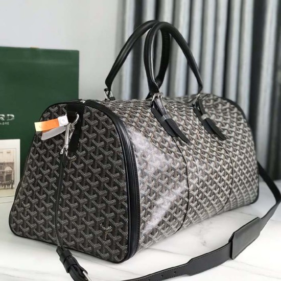 Goyard Boston 50 Bag Black Goyard Boston 50 Bag Black
