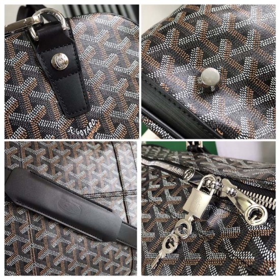 Goyard Boston 50 Bag Black Goyard Boston 50 Bag Black