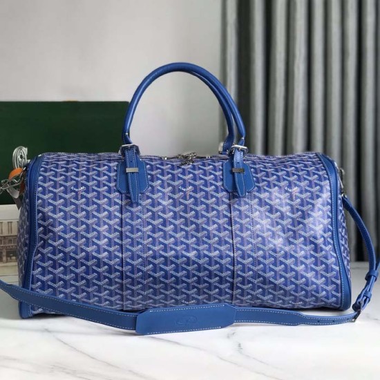 Goyard Boston 50 Bag Blue Goyard Boston 50 Bag Blue