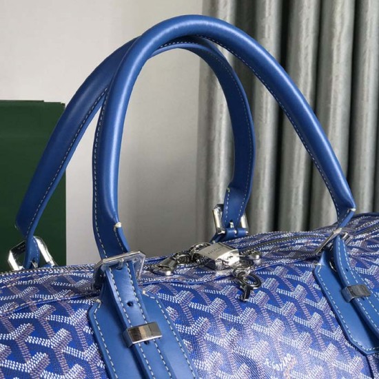 Goyard Boston 50 Bag Blue Goyard Boston 50 Bag Blue