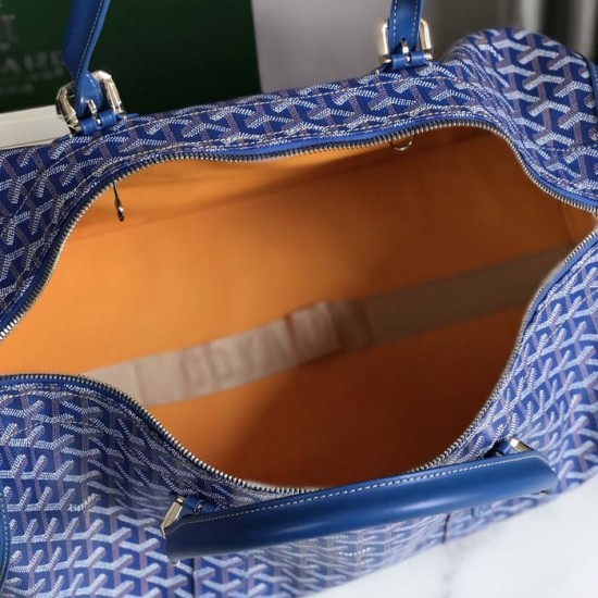 Goyard Boston 50 Bag Blue Goyard Boston 50 Bag Blue