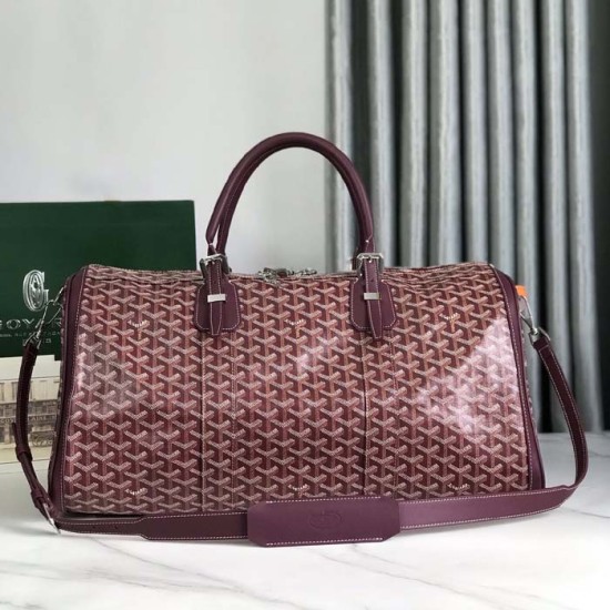 Goyard Boston 50 Bag Burgundy Goyard Boston 50 Bag Burgundy