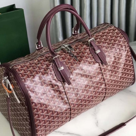 Goyard Boston 50 Bag Burgundy Goyard Boston 50 Bag Burgundy