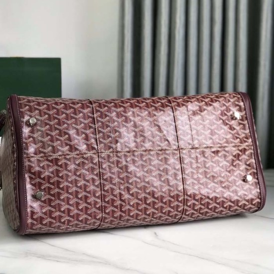 Goyard Boston 50 Bag Burgundy Goyard Boston 50 Bag Burgundy