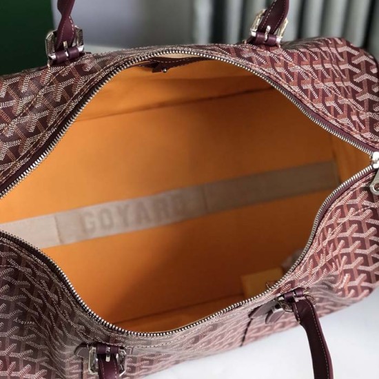 Goyard Boston 50 Bag Burgundy Goyard Boston 50 Bag Burgundy