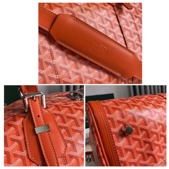 Goyard Boston 50 Bag Orange Goyard Boston 50 Bag Orange