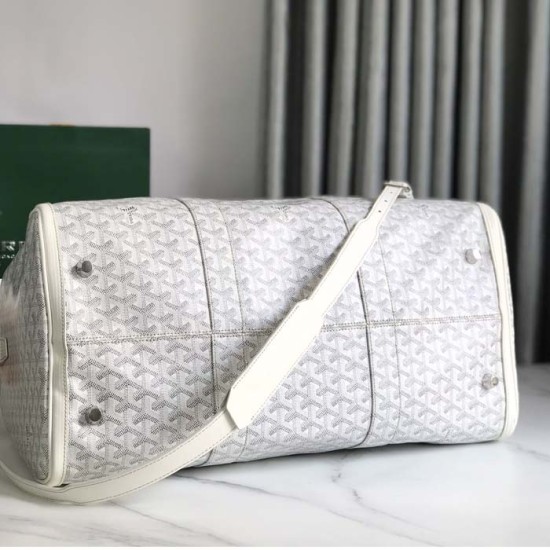 Goyard Boston 50 Bag White Goyard Boston 50 Bag White