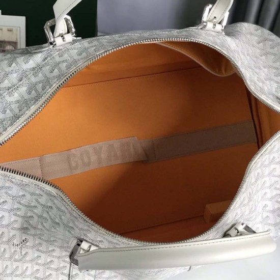 Goyard Boston 50 Bag White Goyard Boston 50 Bag White