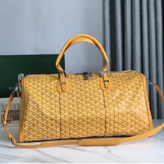 Goyard Boston 50 Bag Yellow Goyard Boston 50 Bag Yellow