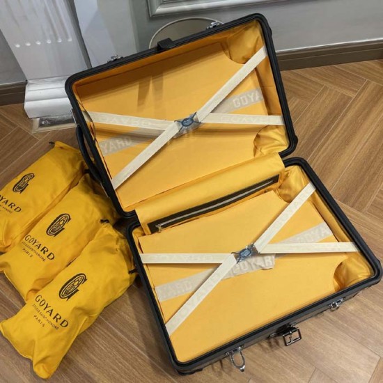 Goyard Bourget PM Trolley Case Black Goyard Bourget PM Trolley Case Black