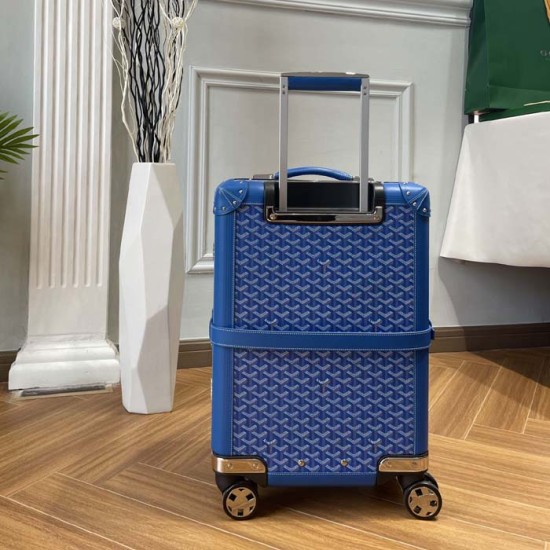 Goyard Bourget PM Trolley Case Blue Goyard Bourget PM Trolley Case Blue