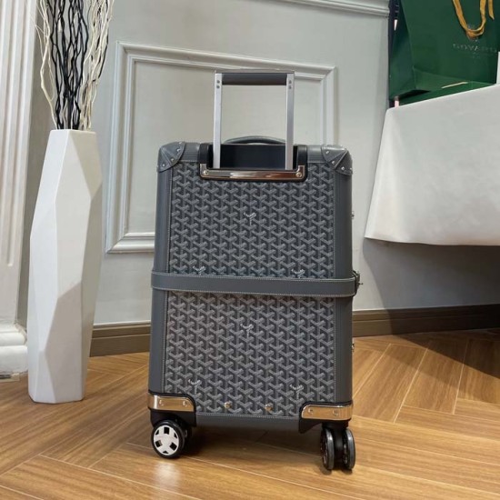 Goyard Bourget PM Trolley Case Grey Goyard Bourget PM Trolley Case Grey