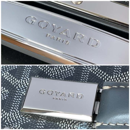 Goyard Bourget PM Trolley Case Grey Goyard Bourget PM Trolley Case Grey