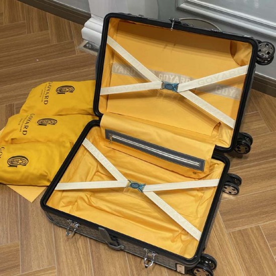 Goyard Bourget PM Trolley Case Grey Goyard Bourget PM Trolley Case Grey