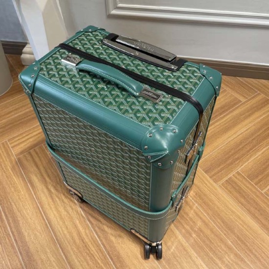 Goyard Bourget PM Trolley Case Green Goyard Bourget PM Trolley Case Green