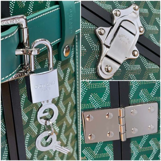 Goyard Bourget PM Trolley Case Green Goyard Bourget PM Trolley Case Green