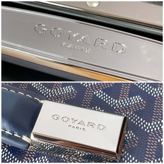 Goyard Bourget PM Trolley Case Navy Goyard Bourget PM Trolley Case Navy