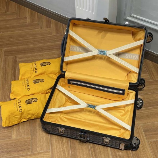 Goyard Bourget PM Trolley Case Navy Goyard Bourget PM Trolley Case Navy