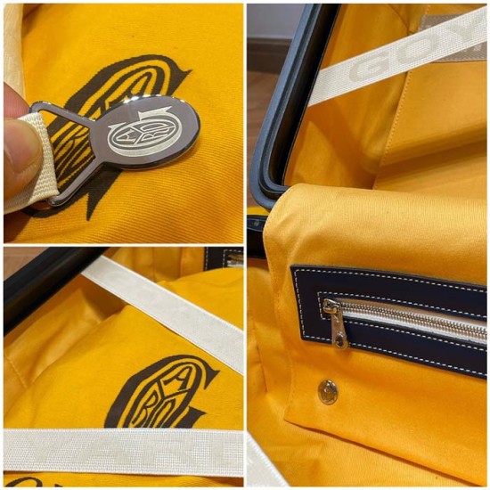 Goyard Bourget PM Trolley Case Navy Goyard Bourget PM Trolley Case Navy