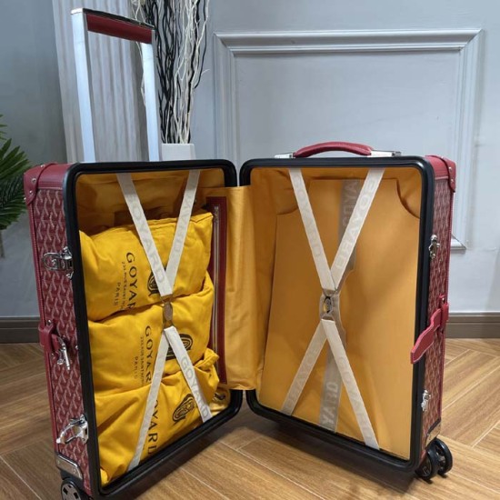 Goyard Bourget PM Trolley Case Red Goyard Bourget PM Trolley Case Red