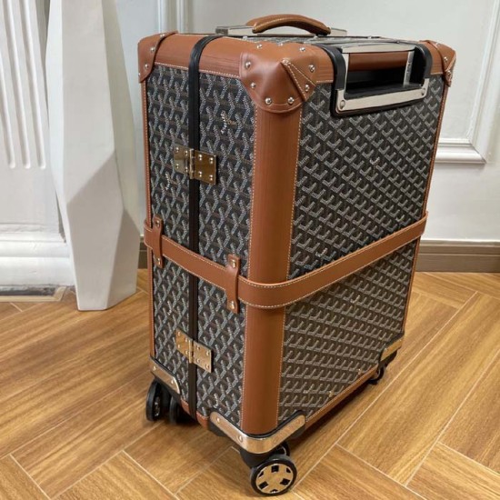 Goyard Bourget PM Trolley Case Tan Goyard Bourget PM Trolley Case Tan