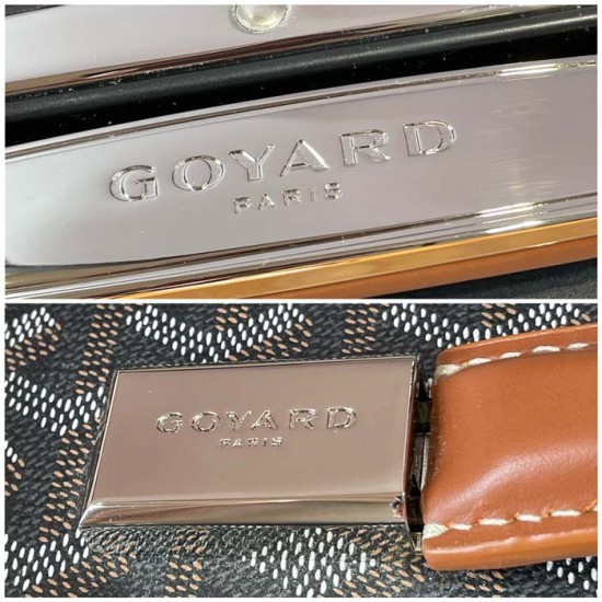 Goyard Bourget PM Trolley Case Tan Goyard Bourget PM Trolley Case Tan