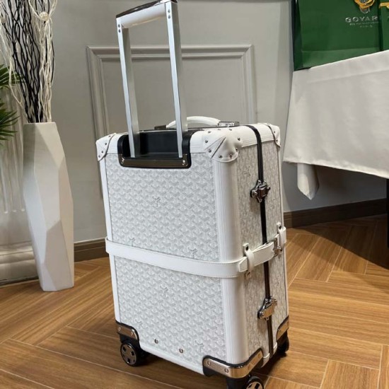 Goyard Bourget PM Trolley Case White Goyard Bourget PM Trolley Case White