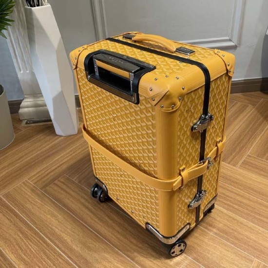 Goyard Bourget PM Trolley Case Yellow Goyard Bourget PM Trolley Case Yellow