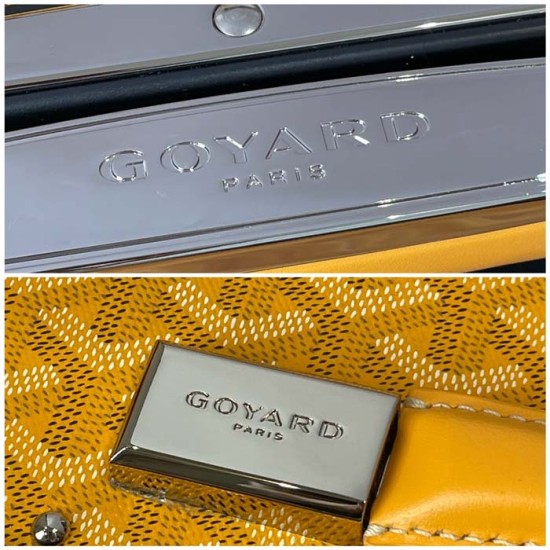 Goyard Bourget PM Trolley Case Yellow Goyard Bourget PM Trolley Case Yellow