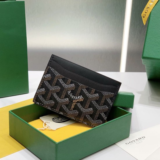 Goyard Saint-Sulpice Card Wallet Black Goyard Saint-Sulpice Card Wallet Black