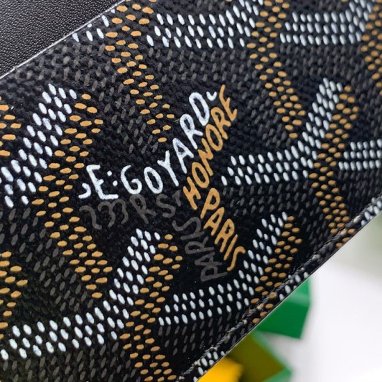 Goyard Saint-Sulpice Card Wallet Black Goyard Saint-Sulpice Card Wallet Black
