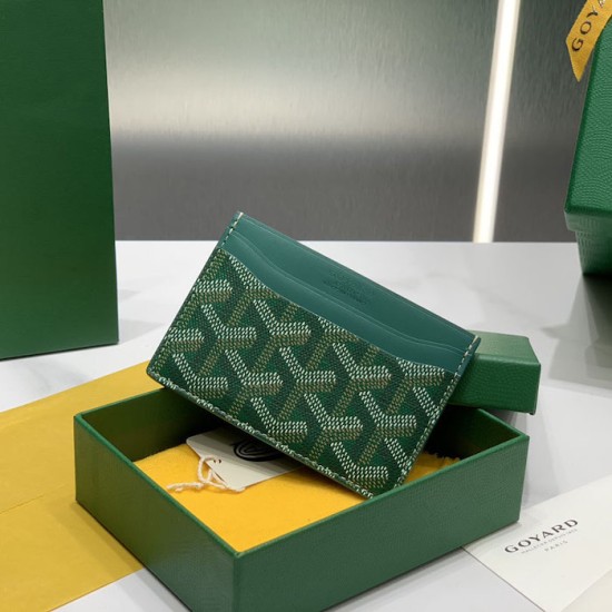 Goyard Saint-Sulpice Card Wallet Green Goyard Saint-Sulpice Card Wallet Green