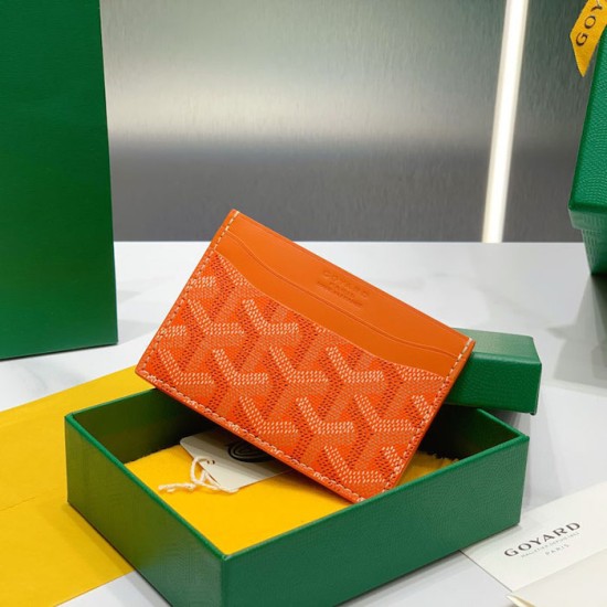 Goyard Saint-Sulpice Card Wallet Orange Goyard Saint-Sulpice Card Wallet Orange