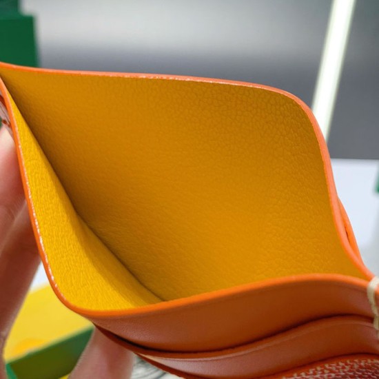 Goyard Saint-Sulpice Card Wallet Orange Goyard Saint-Sulpice Card Wallet Orange