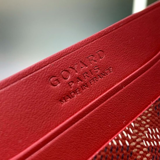 Goyard Saint-Sulpice Card Wallet Red Goyard Saint-Sulpice Card Wallet Red