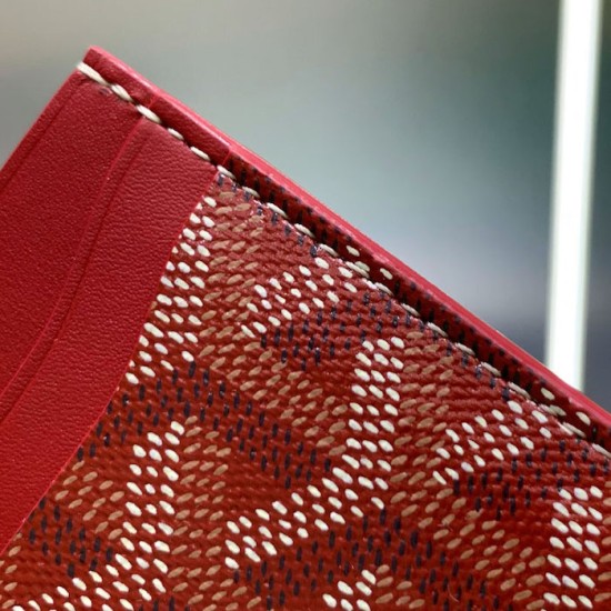 Goyard Saint-Sulpice Card Wallet Red Goyard Saint-Sulpice Card Wallet Red