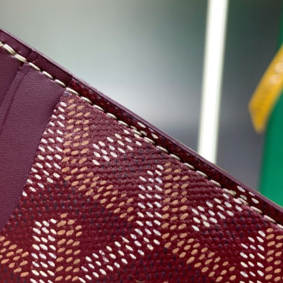 Goyard Saint-Sulpice Card Wallet Burgundy Goyard Saint-Sulpice Card Wallet Burgundy