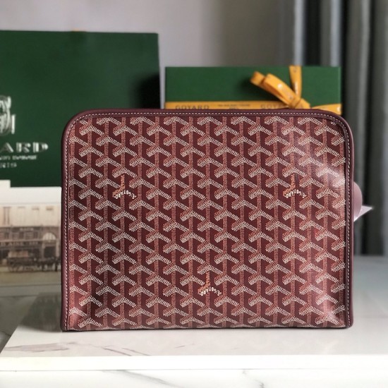 Goyard Jouvence GM Toiletry Bag Burgundy Goyard Jouvence GM Toiletry Bag Burgundy