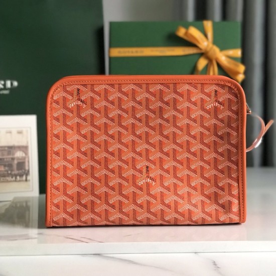 Goyard Jouvence GM Toiletry Bag Orange Goyard Jouvence GM Toiletry Bag Orange
