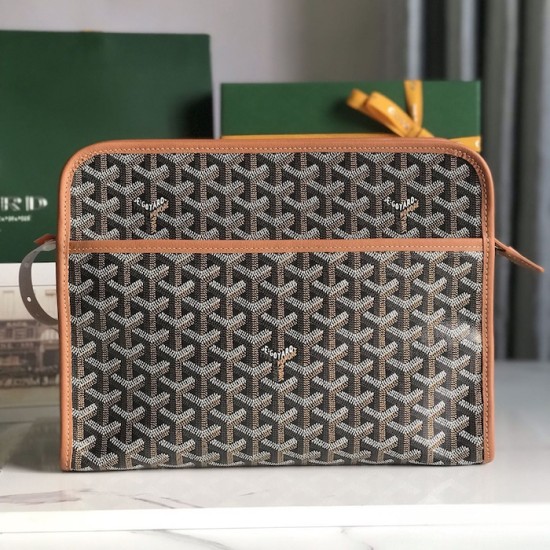 Goyard Jouvence GM Toiletry Bag Tan Goyard Jouvence GM Toiletry Bag Tan