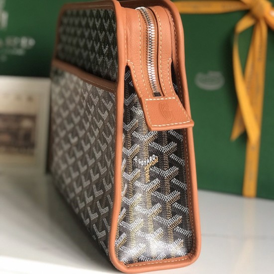 Goyard Jouvence GM Toiletry Bag Tan Goyard Jouvence GM Toiletry Bag Tan